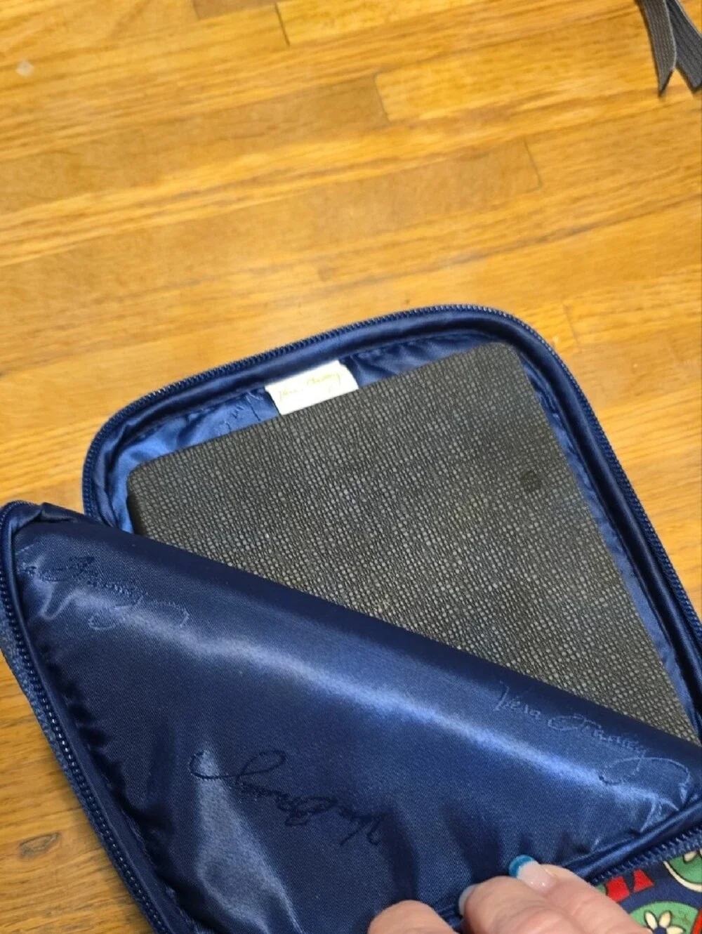 Vera Bradley Navy Multicolor Paisley Tablet Sleeve